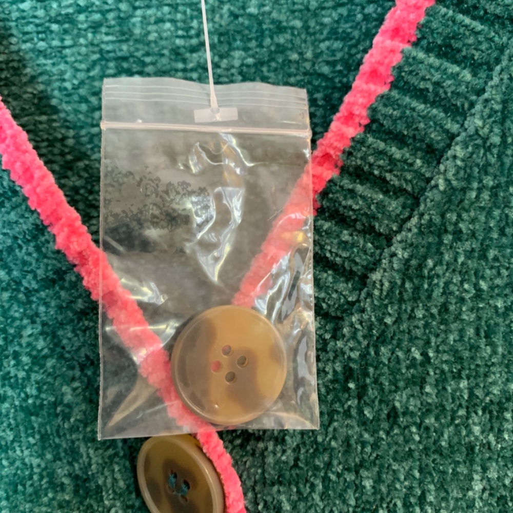 Belle by Kim Gravel Tippity Topsy Green Pink Chenille Cardigan XXS Sweater NWOT - Picture 5 of 15